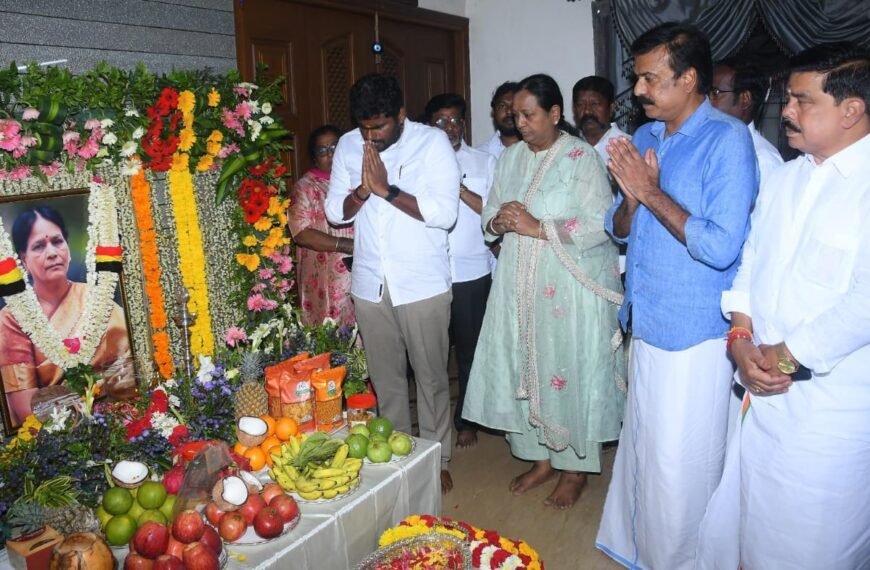 முன்னாள் பாஜக தமிழ்நாடு மாநில தலைவர் திரு.K.அண்ணாமலை அவர்கள் நேரில் வந்து அஞ்சலி செலுத்தினார்
