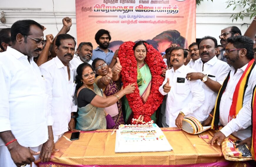 கழக பொதுச் செயலாளர், புரட்சி அண்ணியார் அவர்களின் பிறந்தநாளுக்கு வாழ்த்துக்கள் தெரிவித்த அத்தனை நல்லுள்ளங்களுக்கும் நன்றி